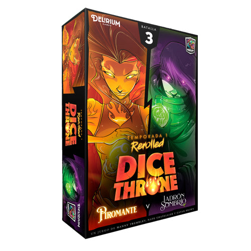 Dice Throne: Piromante Vs Ladrón Sombrío