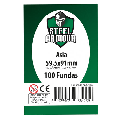 Fundas Steel Armour Asia 57,5 x 89 mm 100 unidades