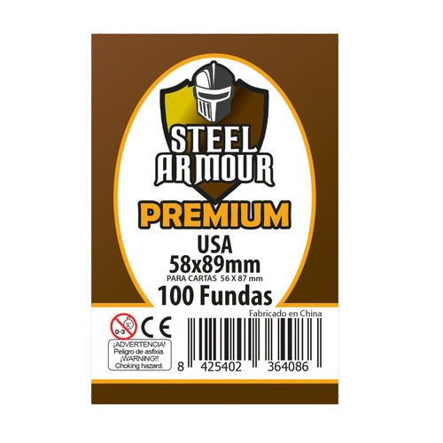 Fundas Steel Armour USA Premium 56 x 87 mm 100 unidades