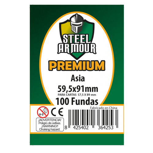 Fundas Steel Armour Asia Premium 57,5 x 89 mm 100 unidades