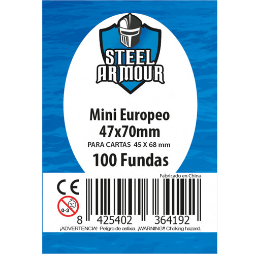 Fundas Steel Armour Mini Europeo  45 x 68 mm 100 unidades