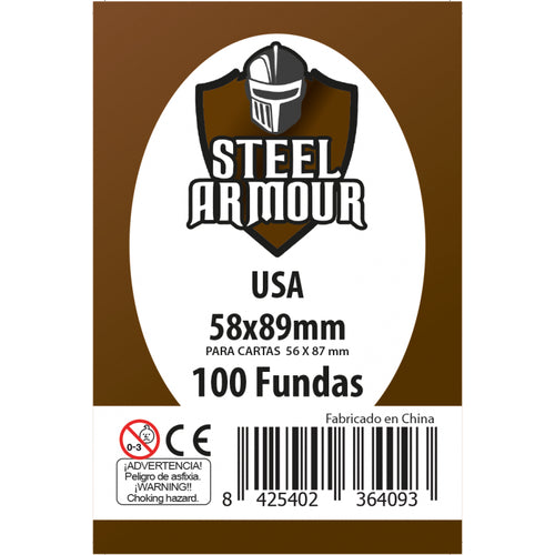 Fundas Steel Armour USA 56 x 87 mm 100 unidades