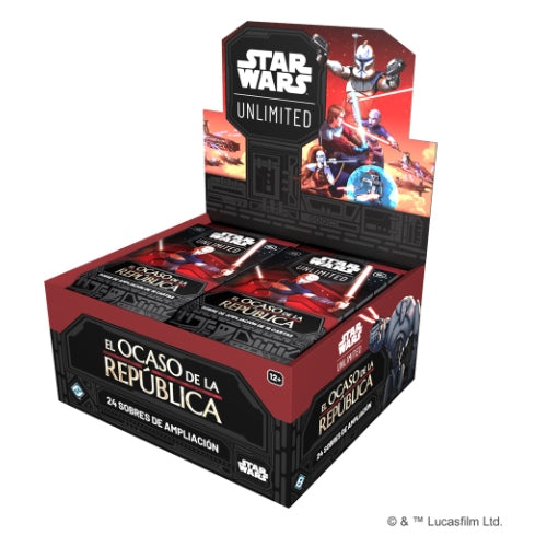 Star Wars Unlimited: El Ocaso de la República Caja 24 Sobres